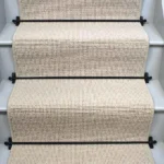 Charter Plain Loop Knight Stair Runner with black stair rods. (1)