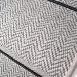Close-up of Fibre Flooring Lunar Herringbone Stair Runner texture.