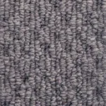 Close-up of the texture of a Charcoal Small Boucle Grey Wool Stair Runner.