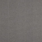Grey herringbone textured stair carpet.