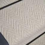 Harrison Cream Herringbone Stair Runner carpet.